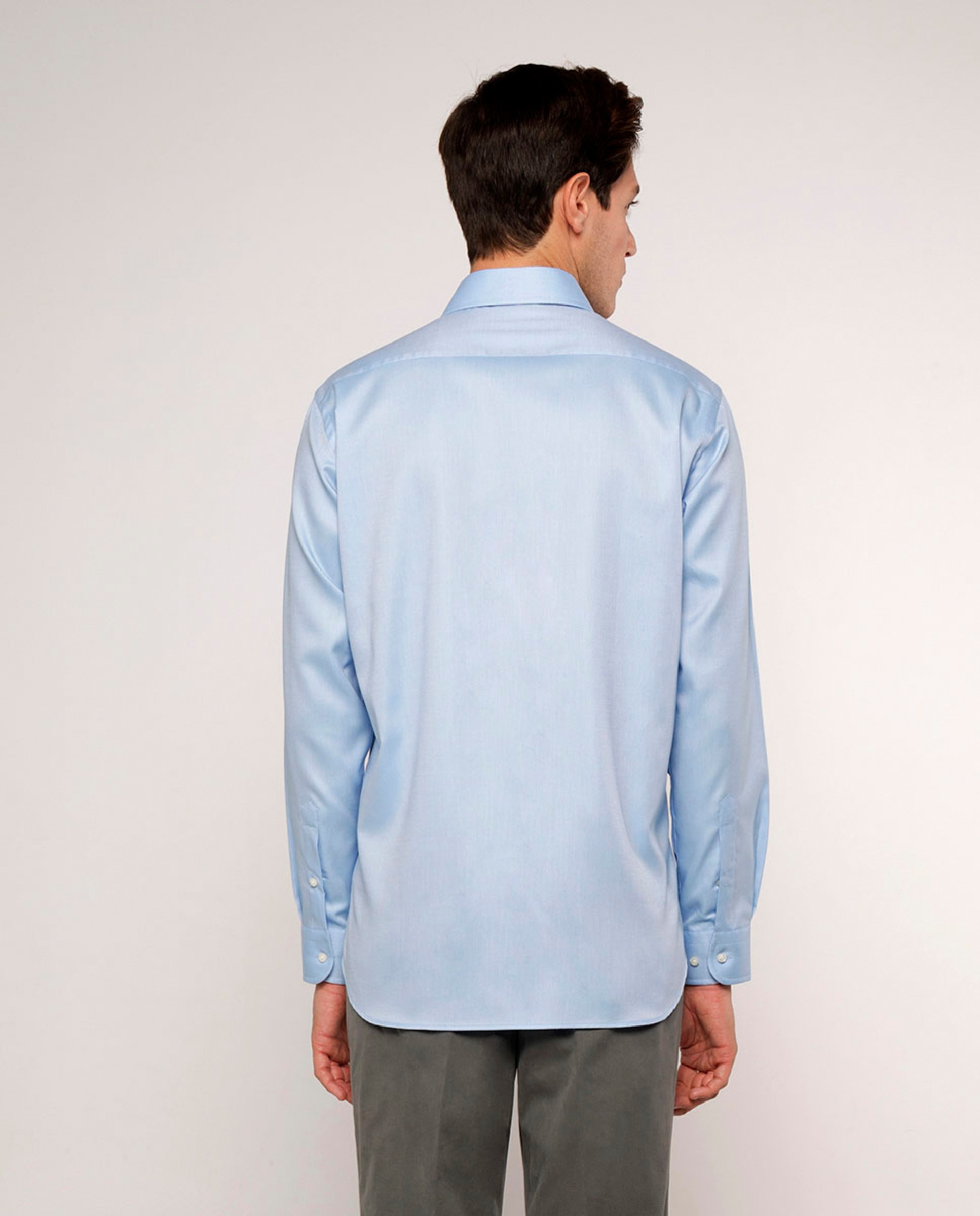 Camisa Formal com Manga Comprida Azul-claro-2