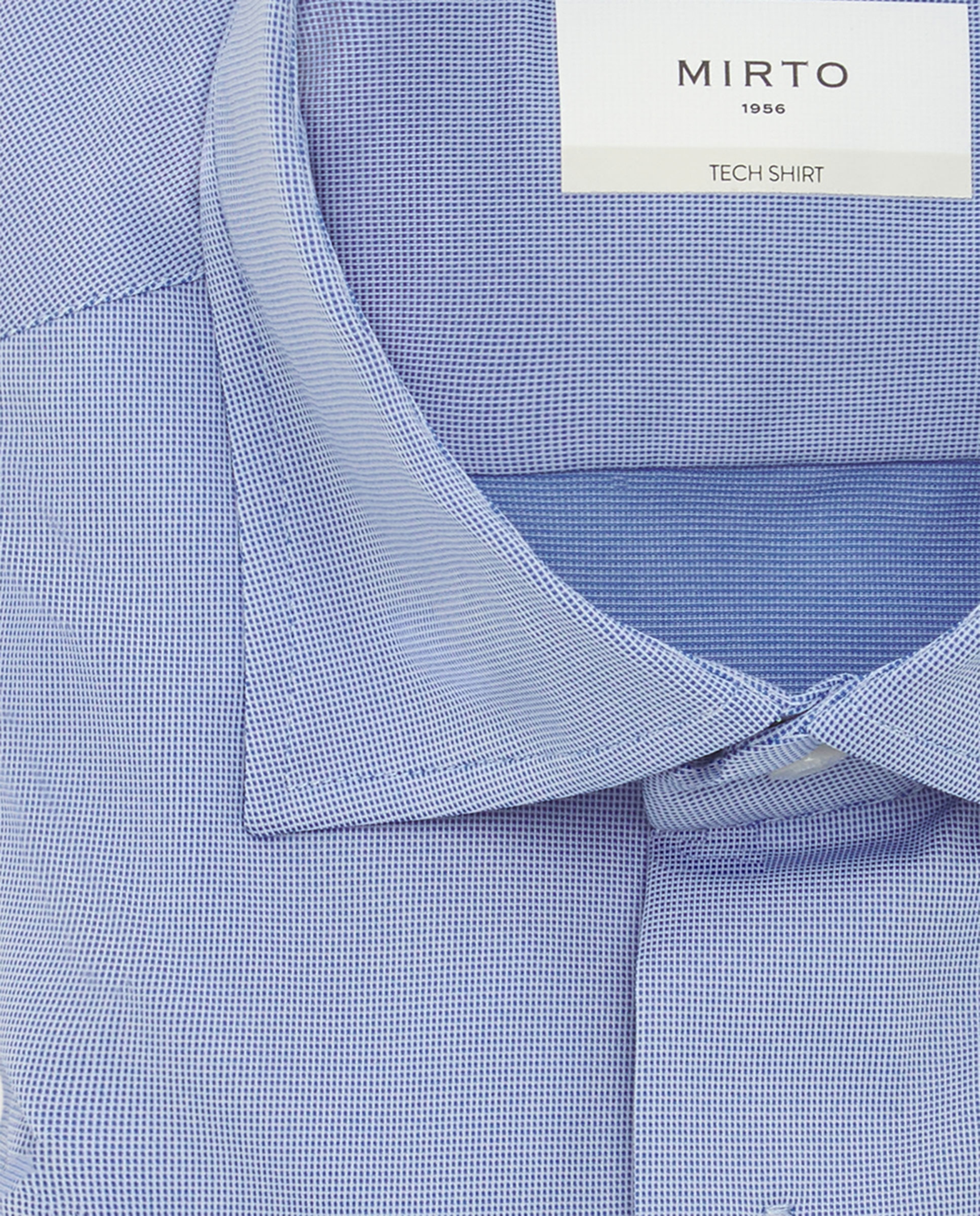 Camisa Formal Regular Fit "Performance" Azul-4