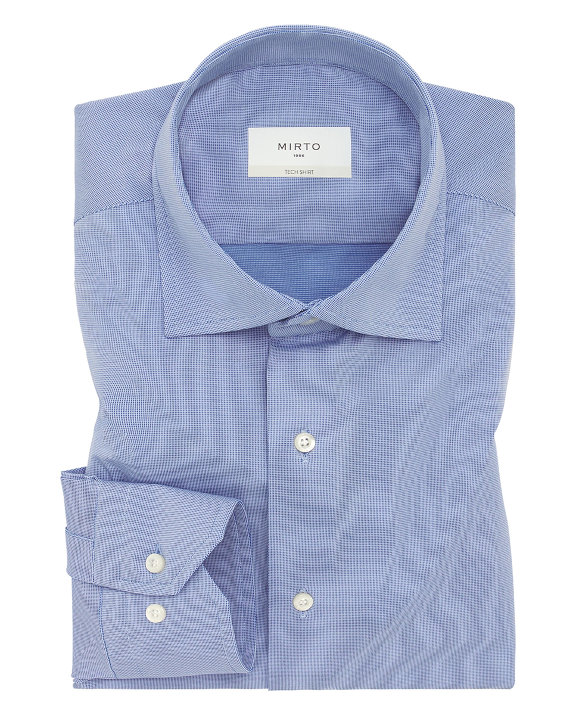 Camisa Formal Regular Fit "Performance" Azul-3
