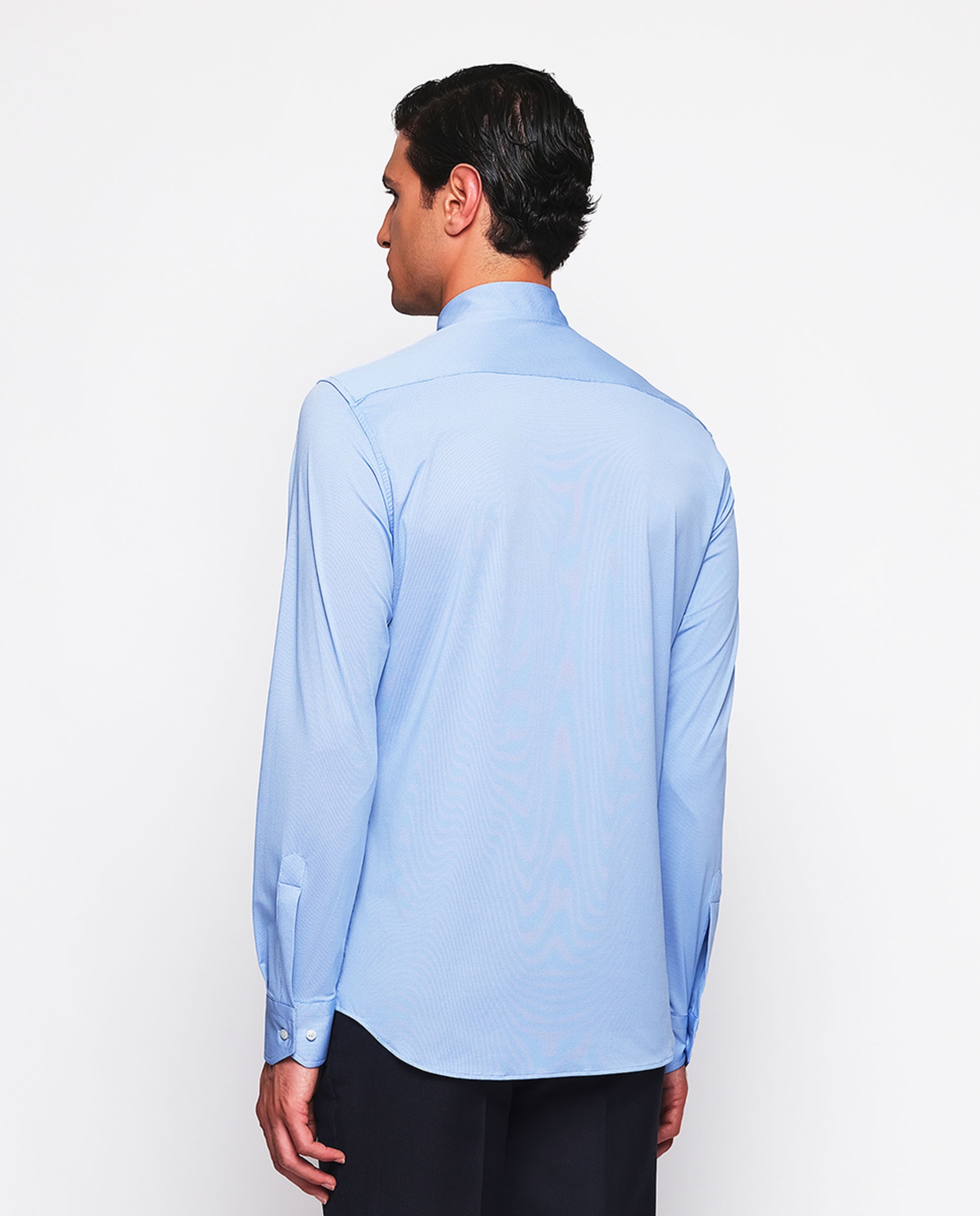 Camisa Formal Regular Fit "Performance" Azul-2