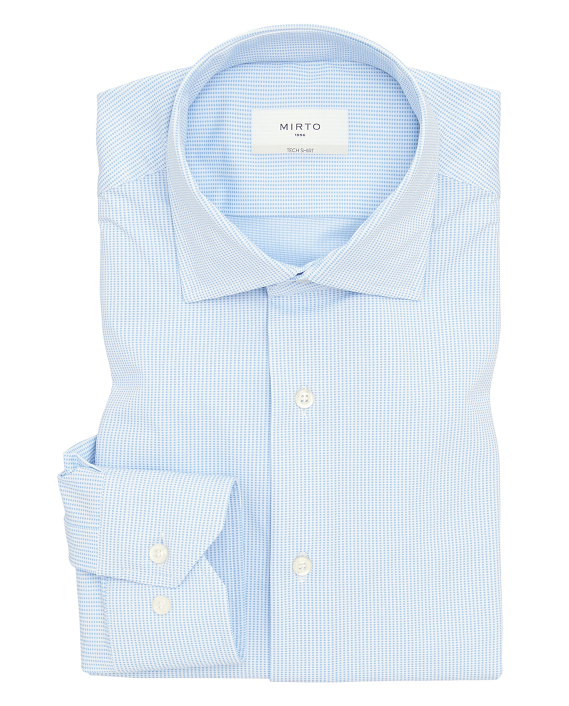Camisa Formal Regular Fit "Performance" Azul-claro-3