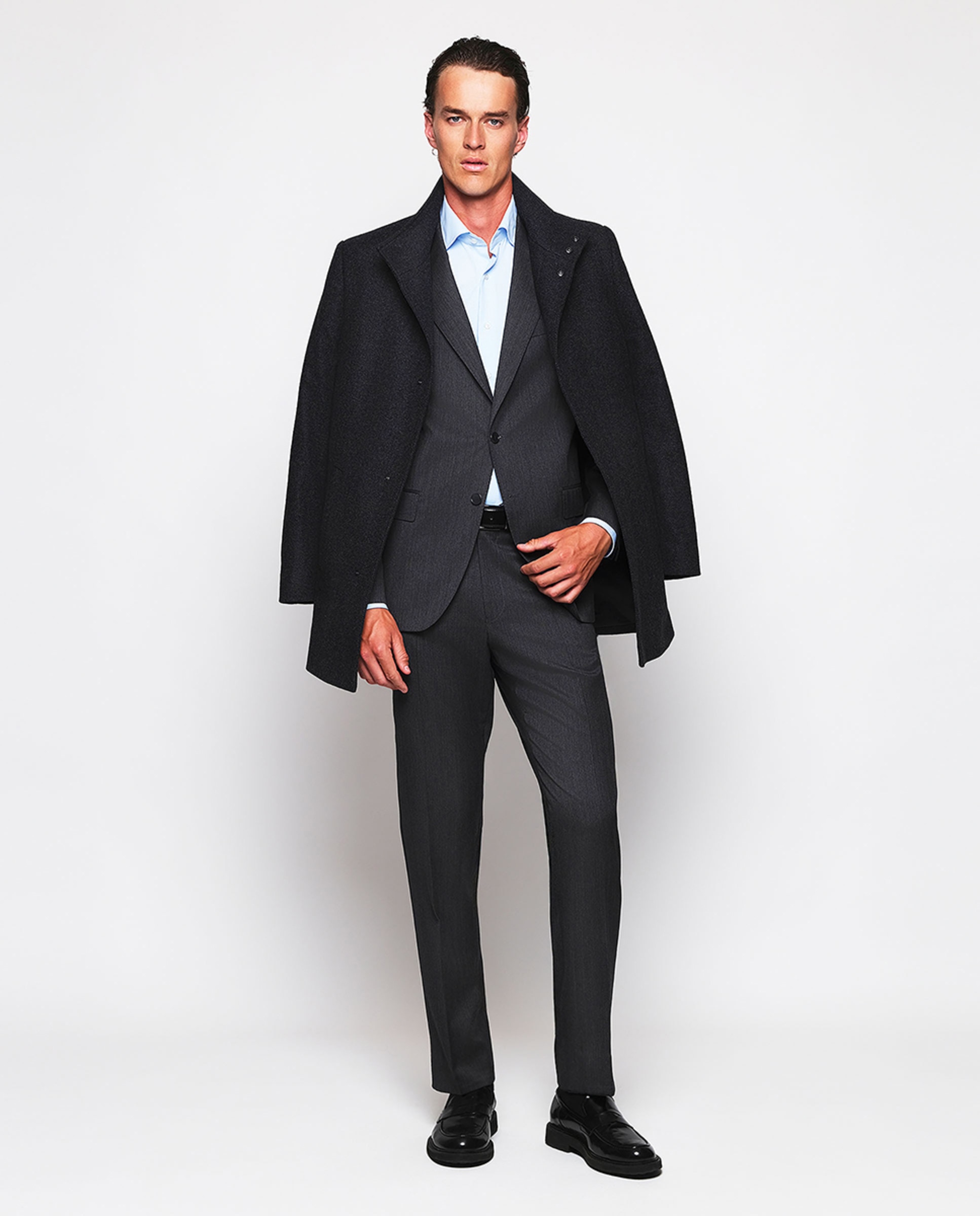 Camisa Formal Regular Fit "Performance" Azul-claro-5