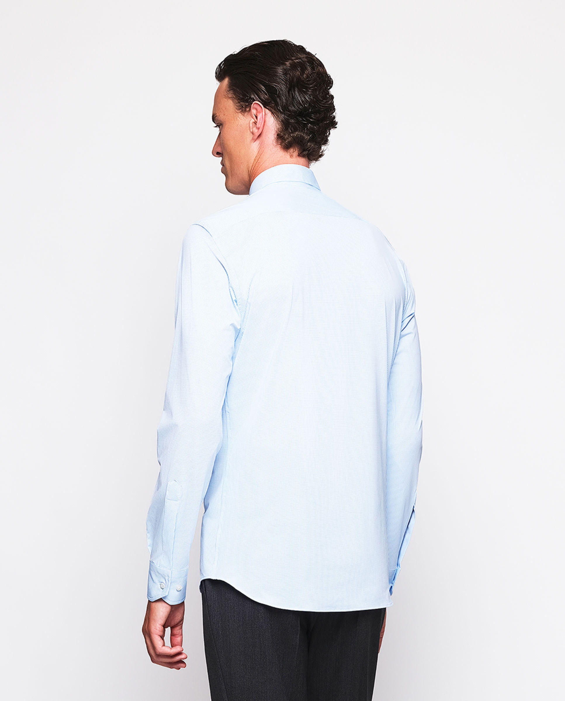 Camisa Formal Regular Fit "Performance" Azul-claro-2