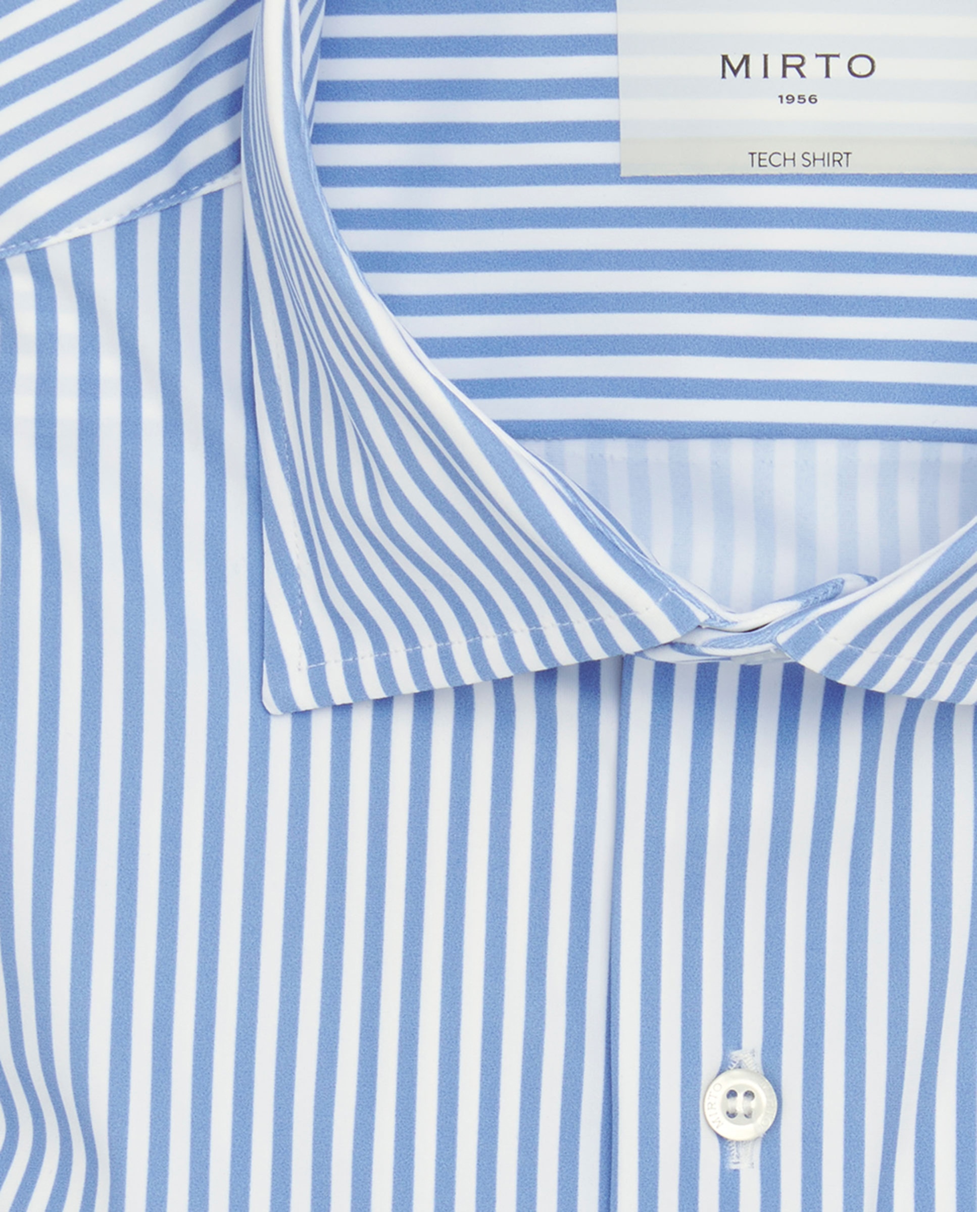 Camisa Formal Regular Fit "Performance" Azul-4