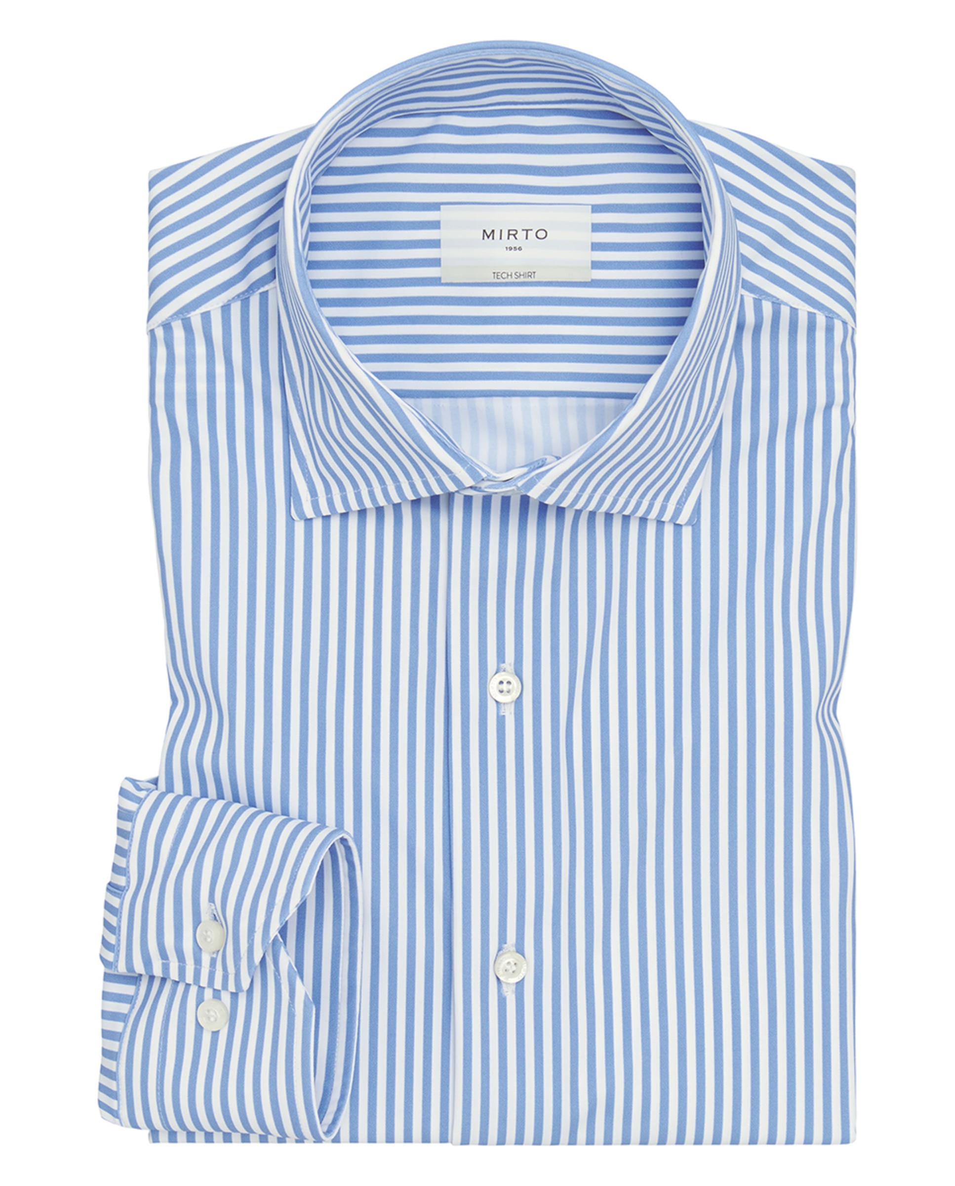 Camisa Formal Regular Fit "Performance" Azul-3