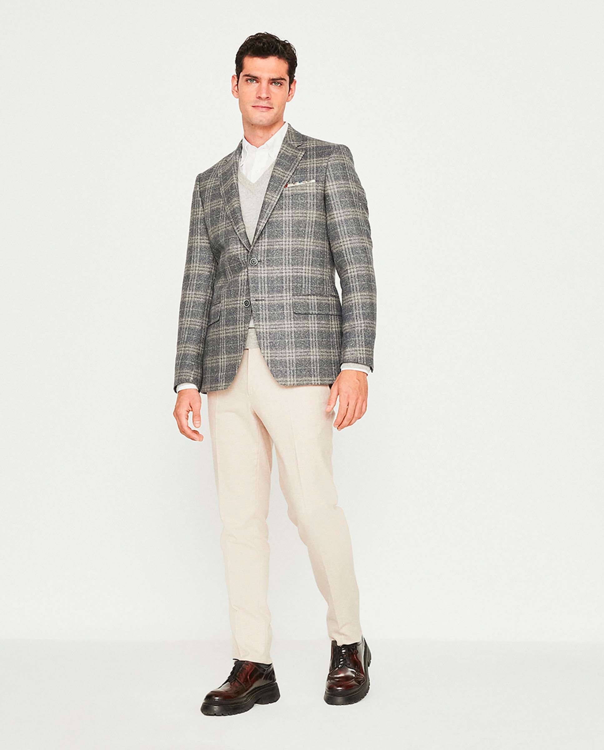 Camisa casual oxford manga larga - Mirto - Blanco Blanco-5