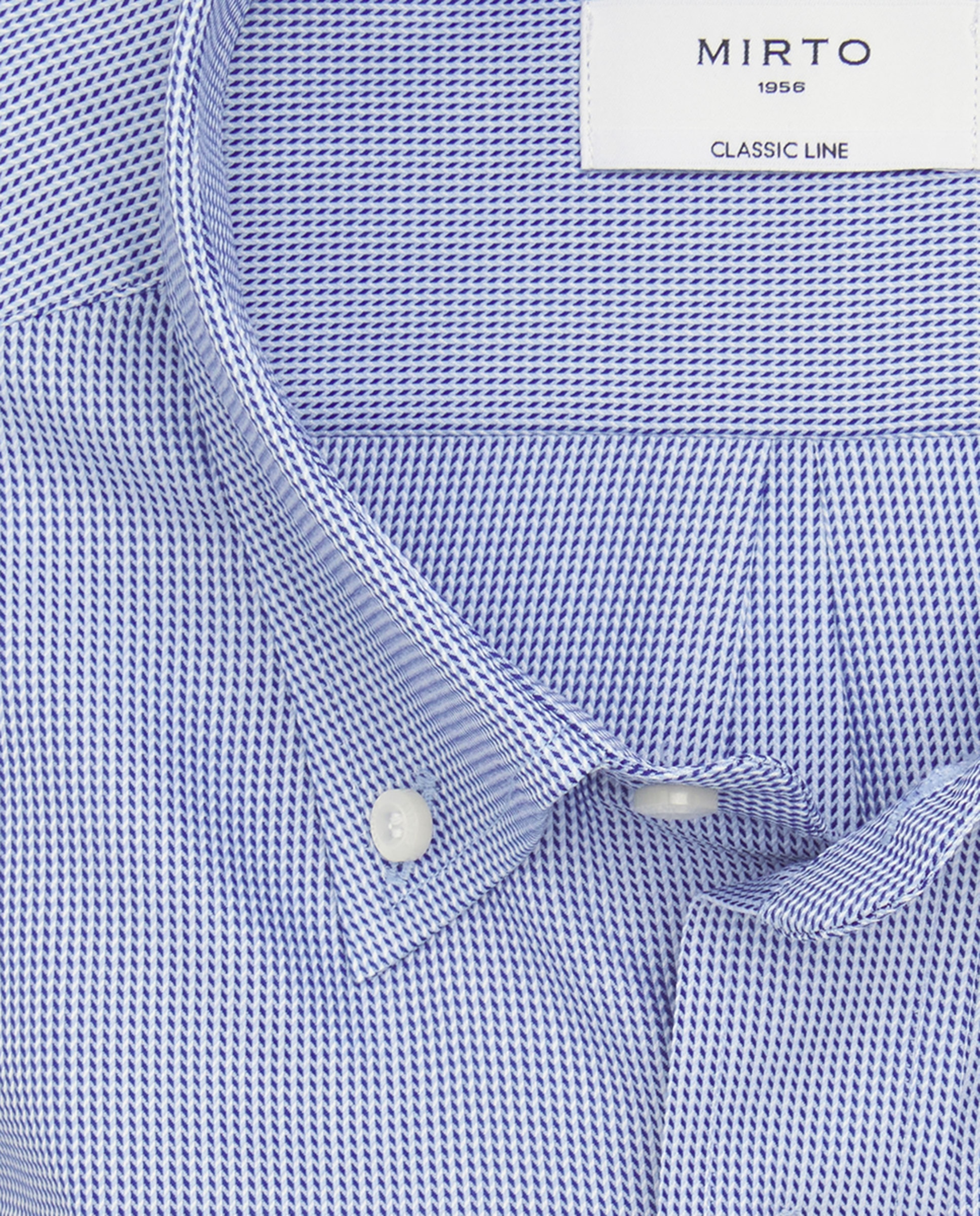Camisa Casual Lisa com Manga Comprida Azul-marinho-4