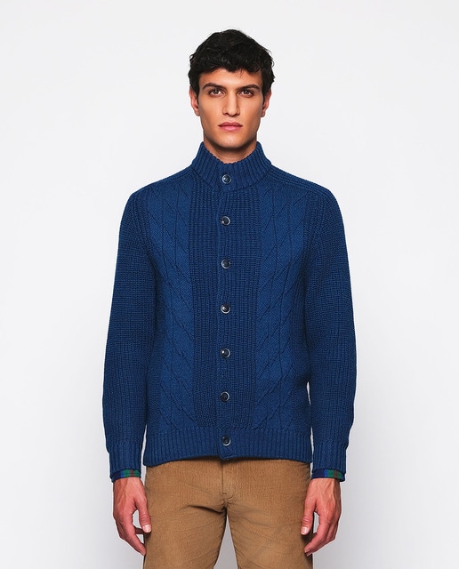 Imagem 0 de Casaco Entrançado com Botões