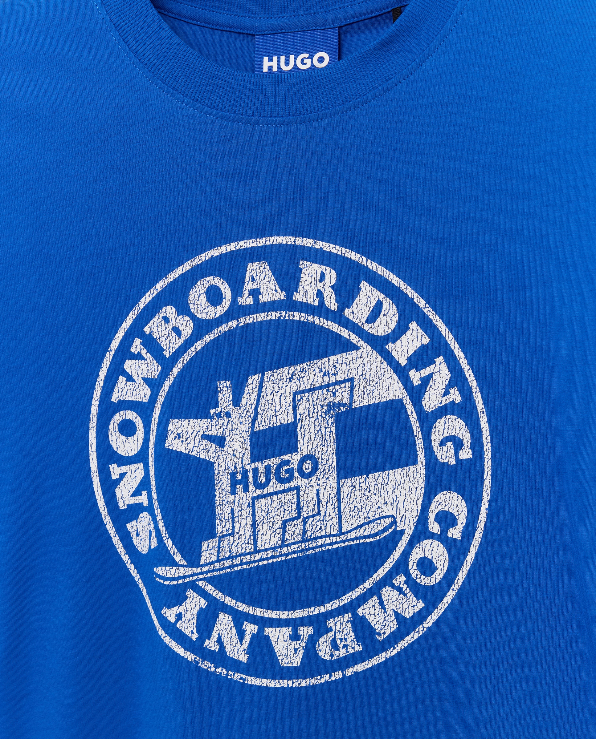 T-shirt com manga curta Azul-6