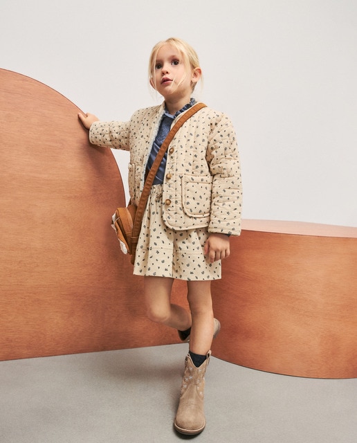 Imagen 0 de Falda vuelo micropana all over print de niña