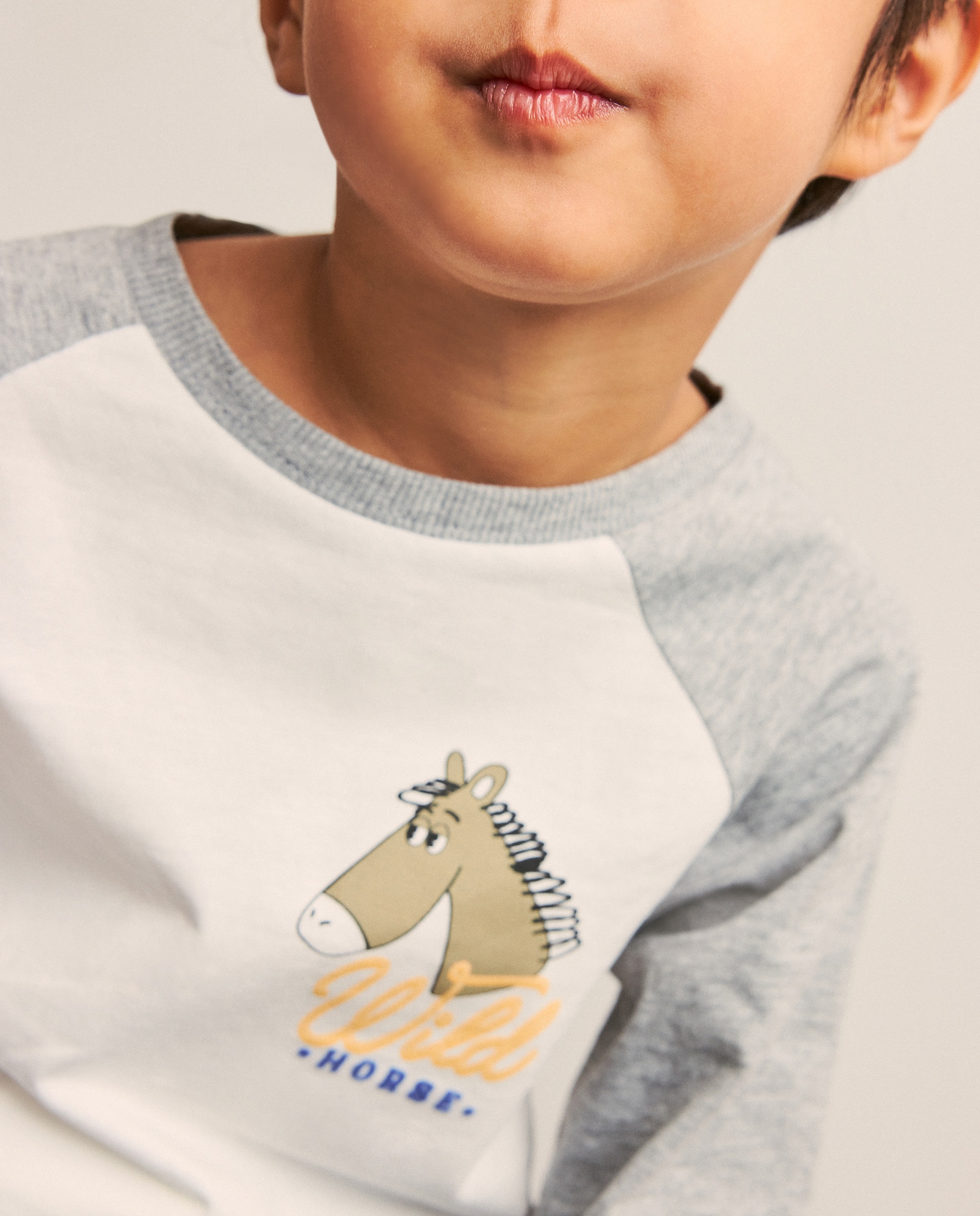 Camisola de Manga Raglã Comprida Preto-2