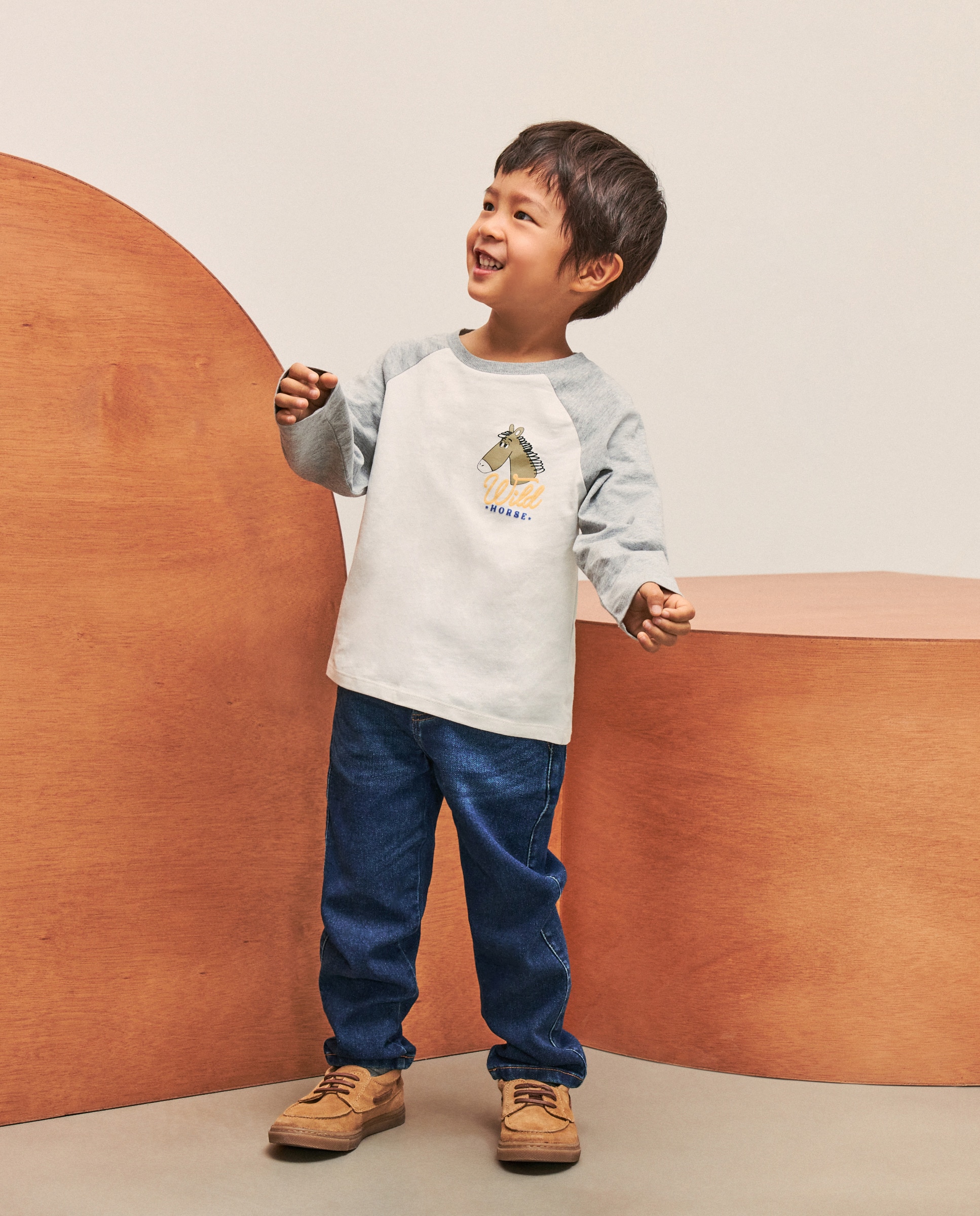 Camisola de Manga Raglã Comprida Preto-3