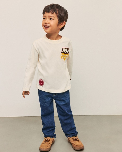 Imagen 0 de Sudadera cuello caja con estampado licencia NBA MIAMI HEAT de niño