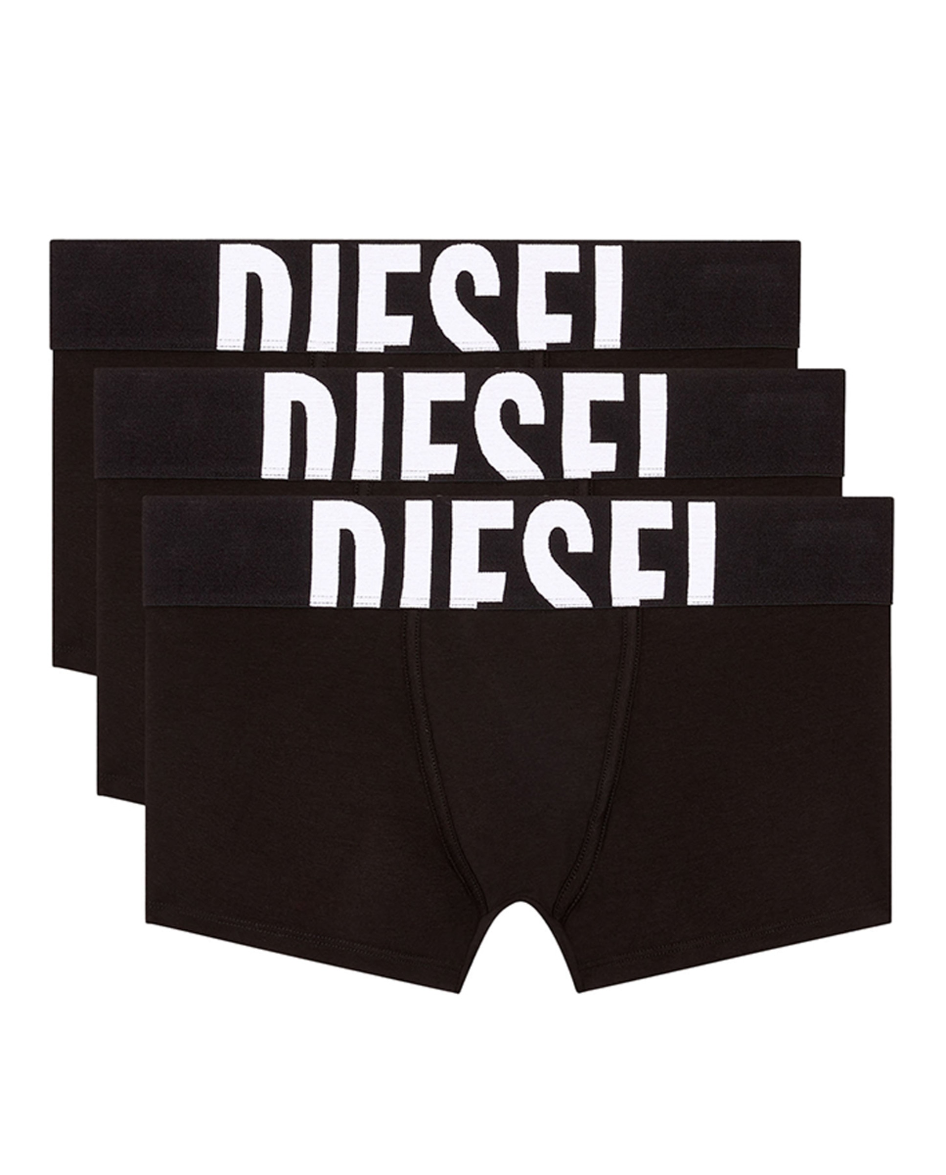 Pack de Três Boxers de Algodão Preto-1