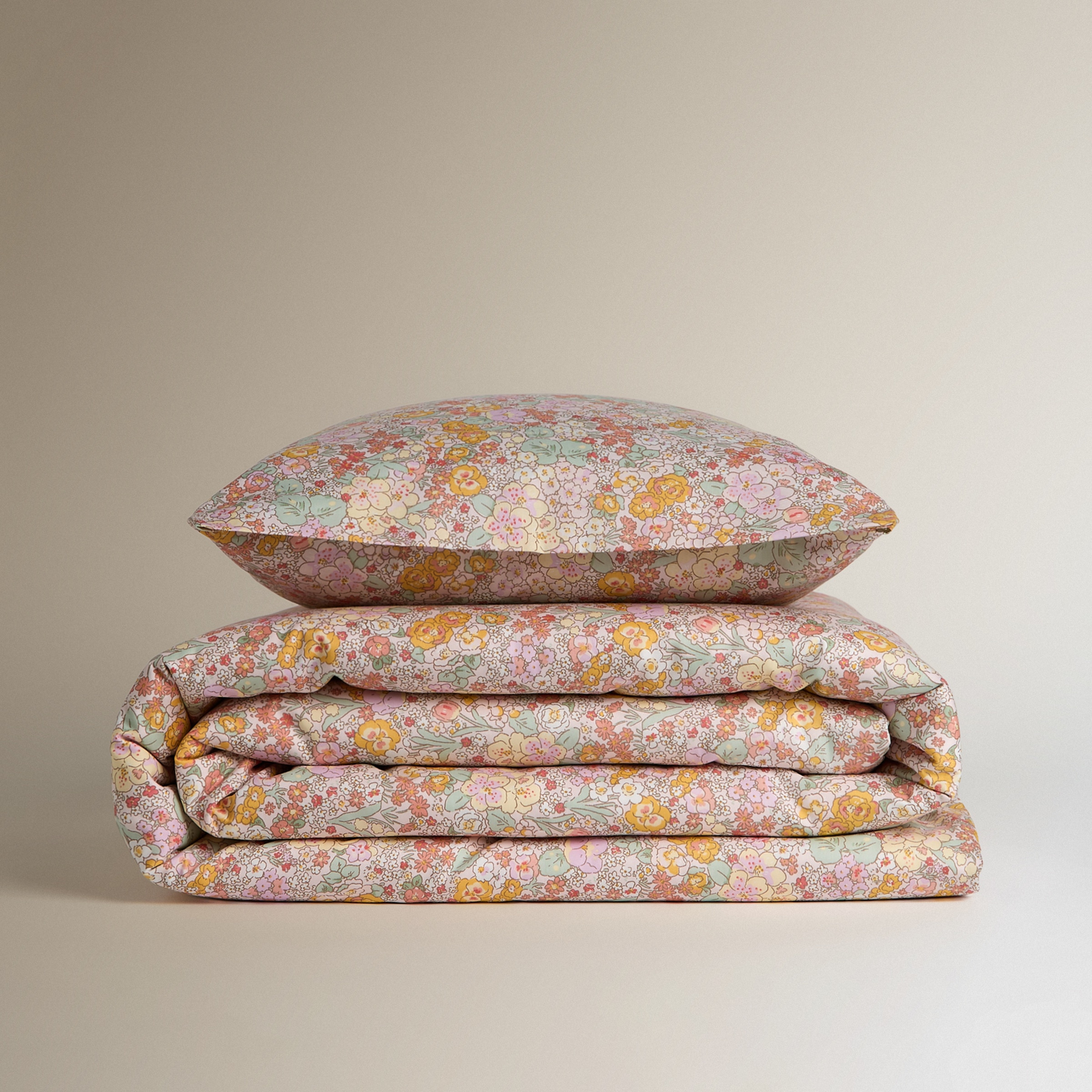 Conjunto de Capa de Edredão de Cetim de Algodão Juliette Mini Home Multicolor-6