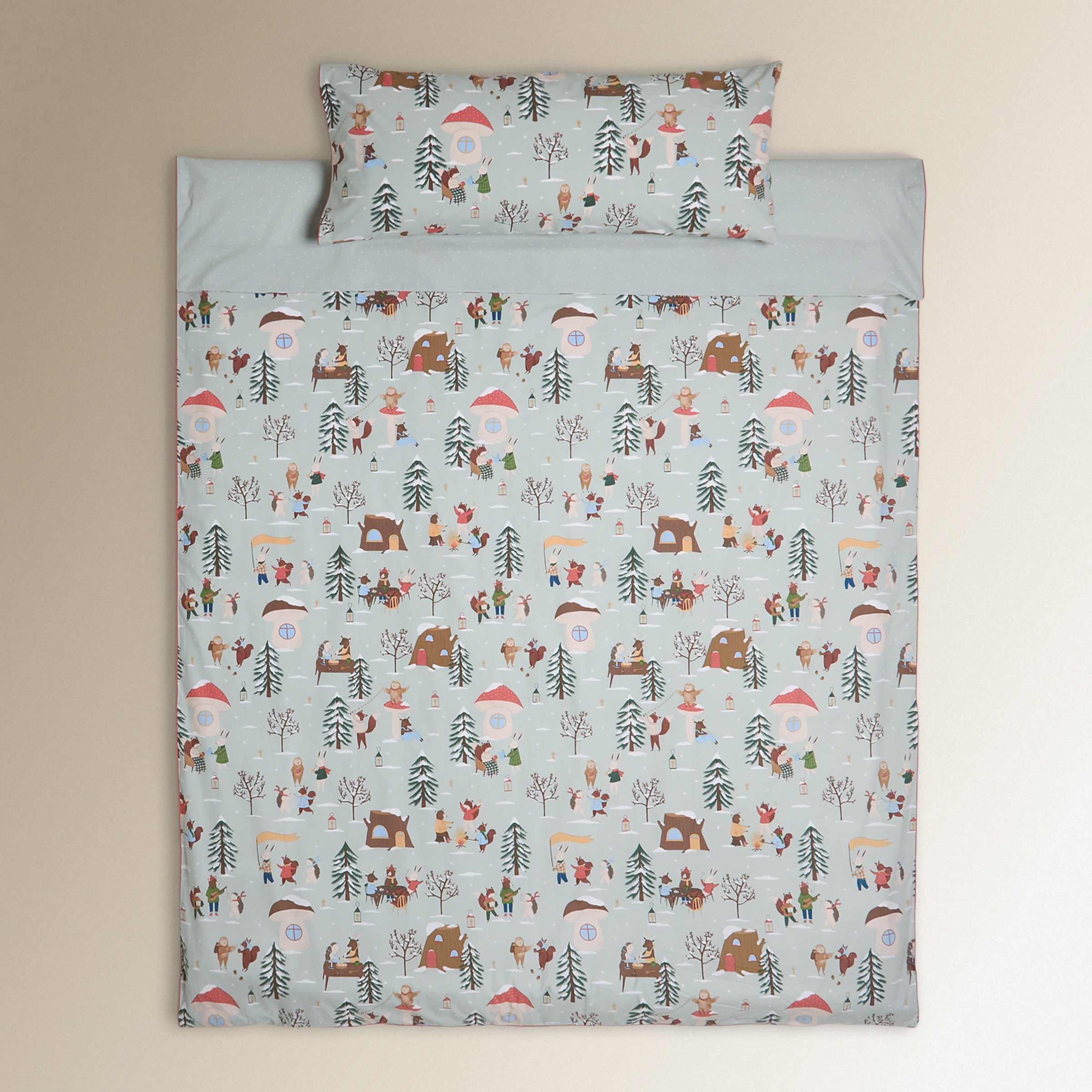 Juego de funda nórdica algodón Winter Joy Multicolor-2