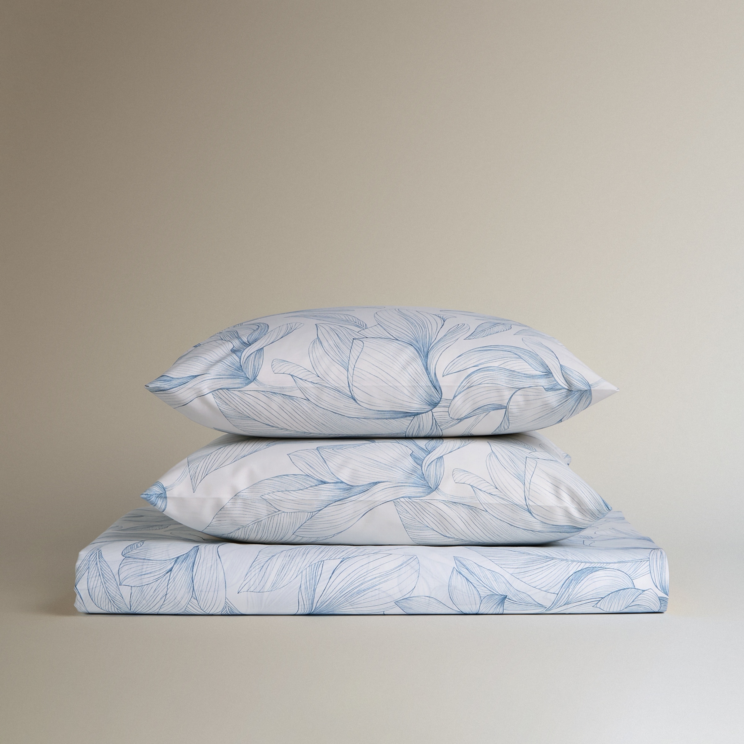 Conjunto de Lençóis de Algodão Amy Azul-5