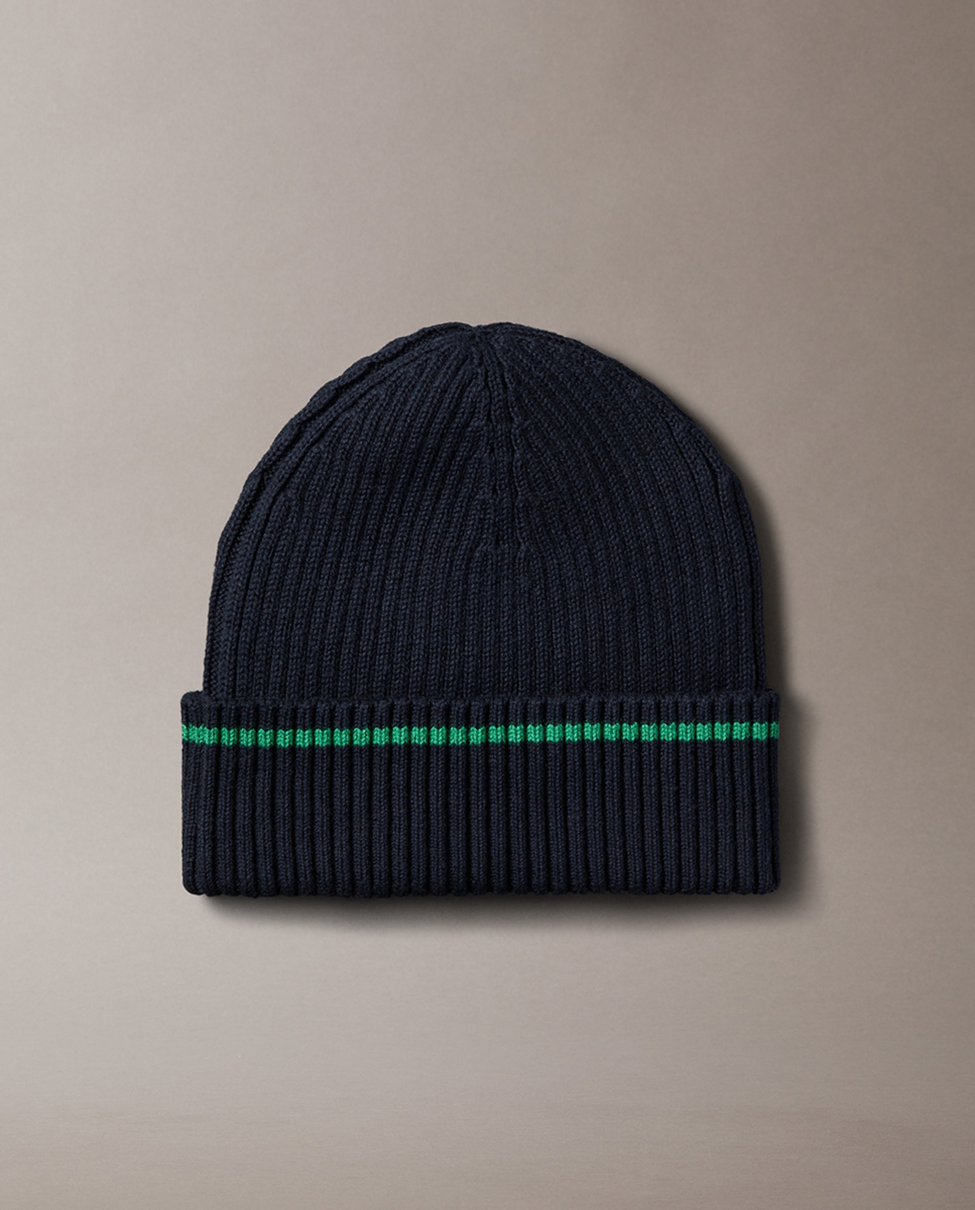 Gorro de Malha com Logótipo em Remendo Azul-marinho-2