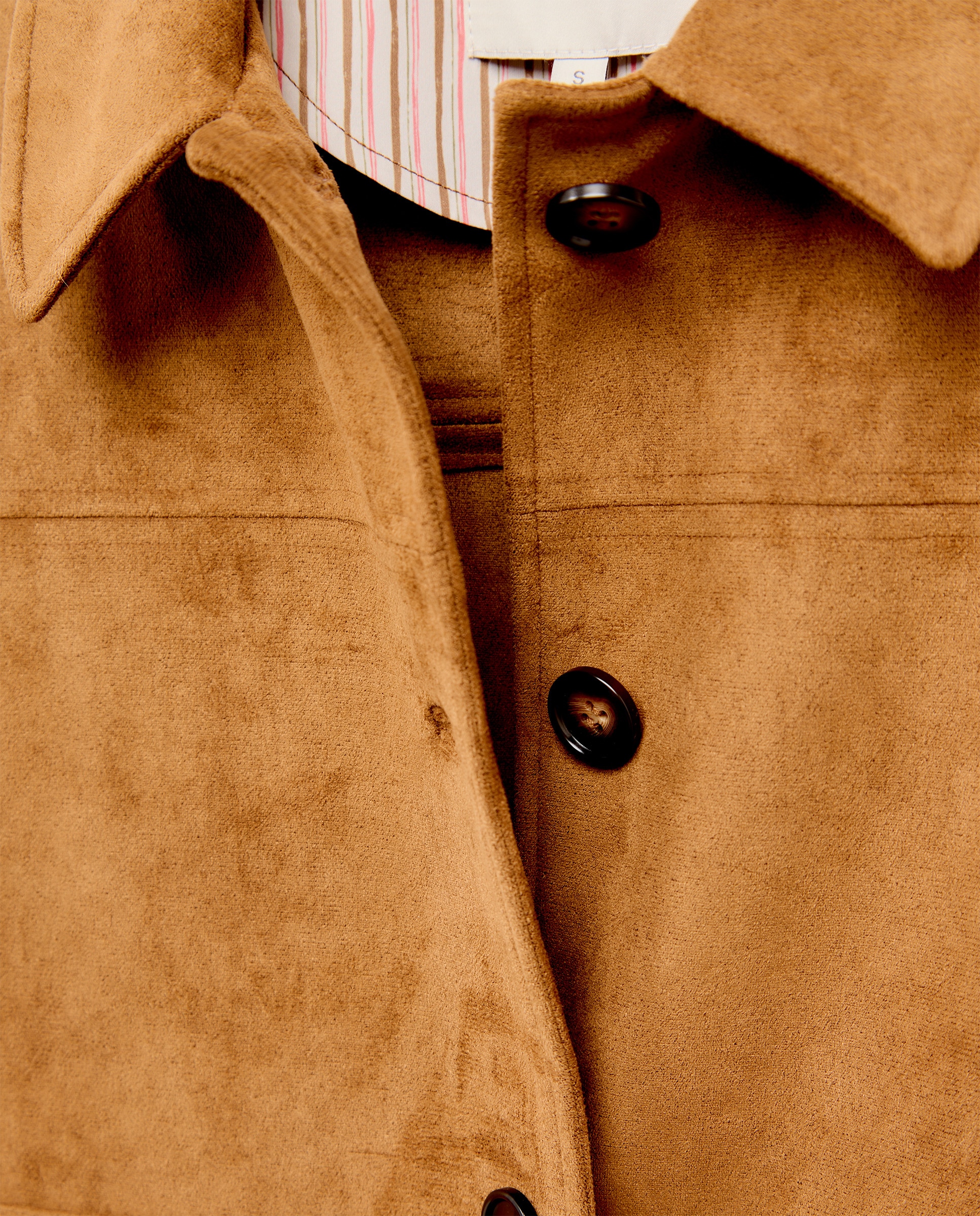 Casaco em Pele Lisa 770 Terracota-6