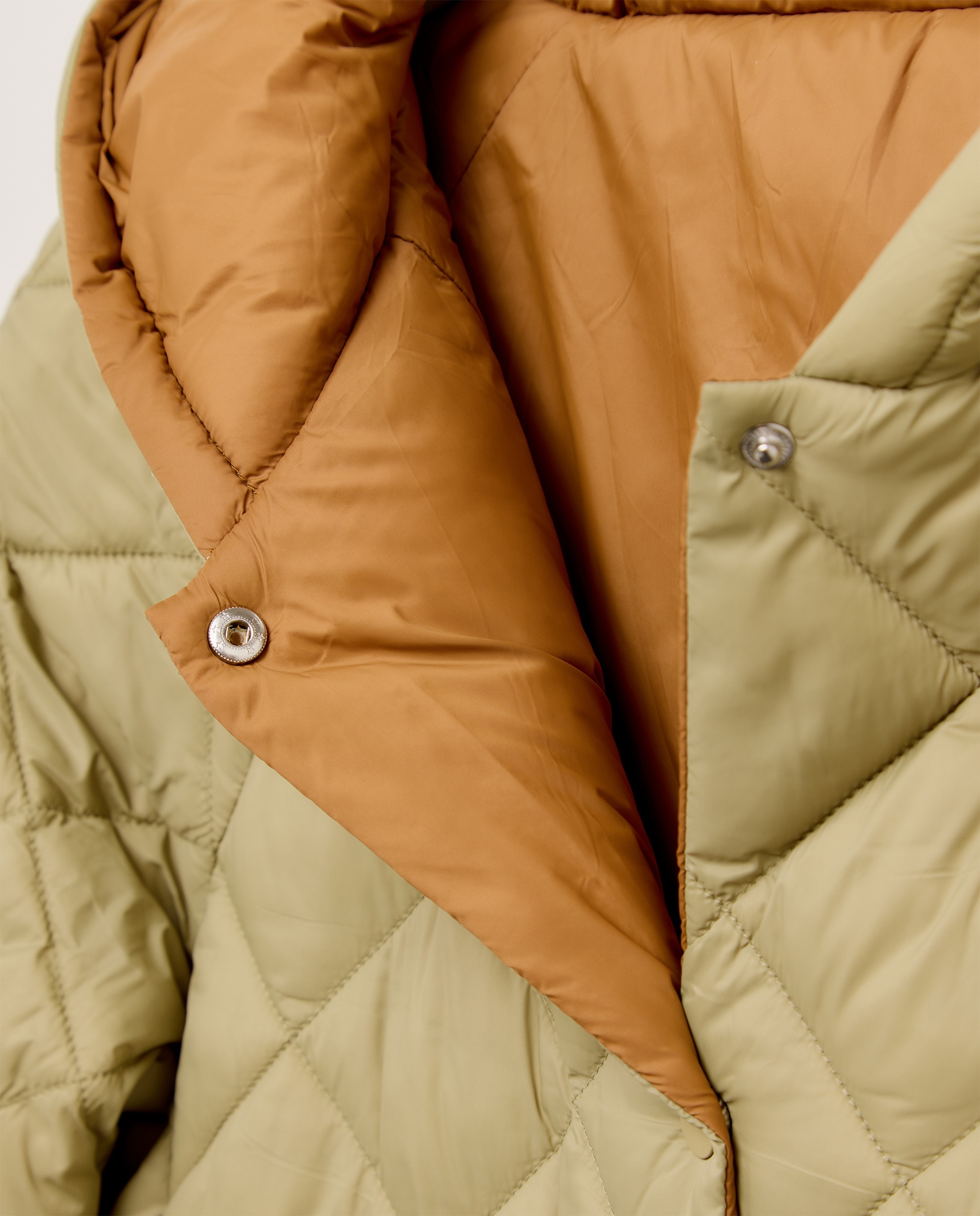 Blusão Acolchoado Curto Reversível Verde-flúor-6