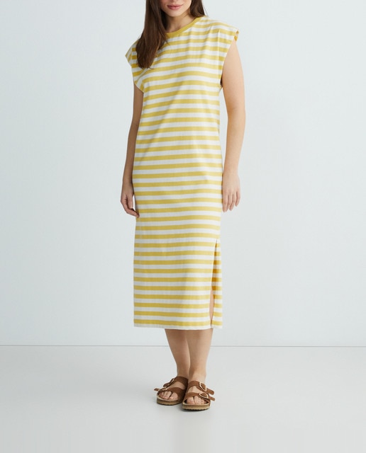 Imagen 0 de Vestido punto con estampado de rayas