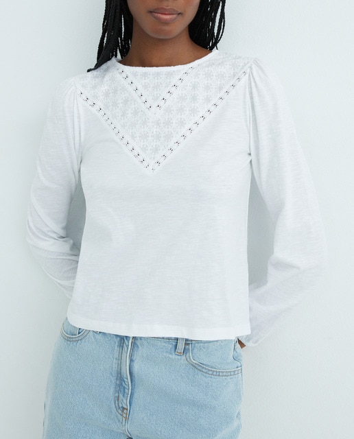 Imagen 0 de Camiseta mujer romántica manga larga