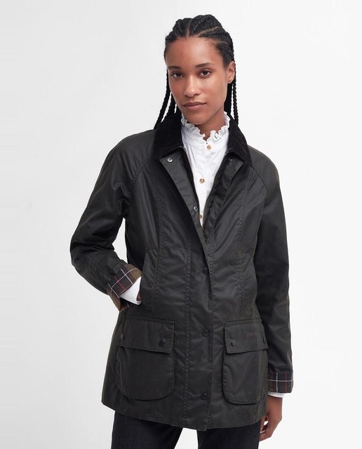 Imagen 0 de Chaqueta encerada on bolsillos inferiores con fuelle, bolsillos para calentar las manos