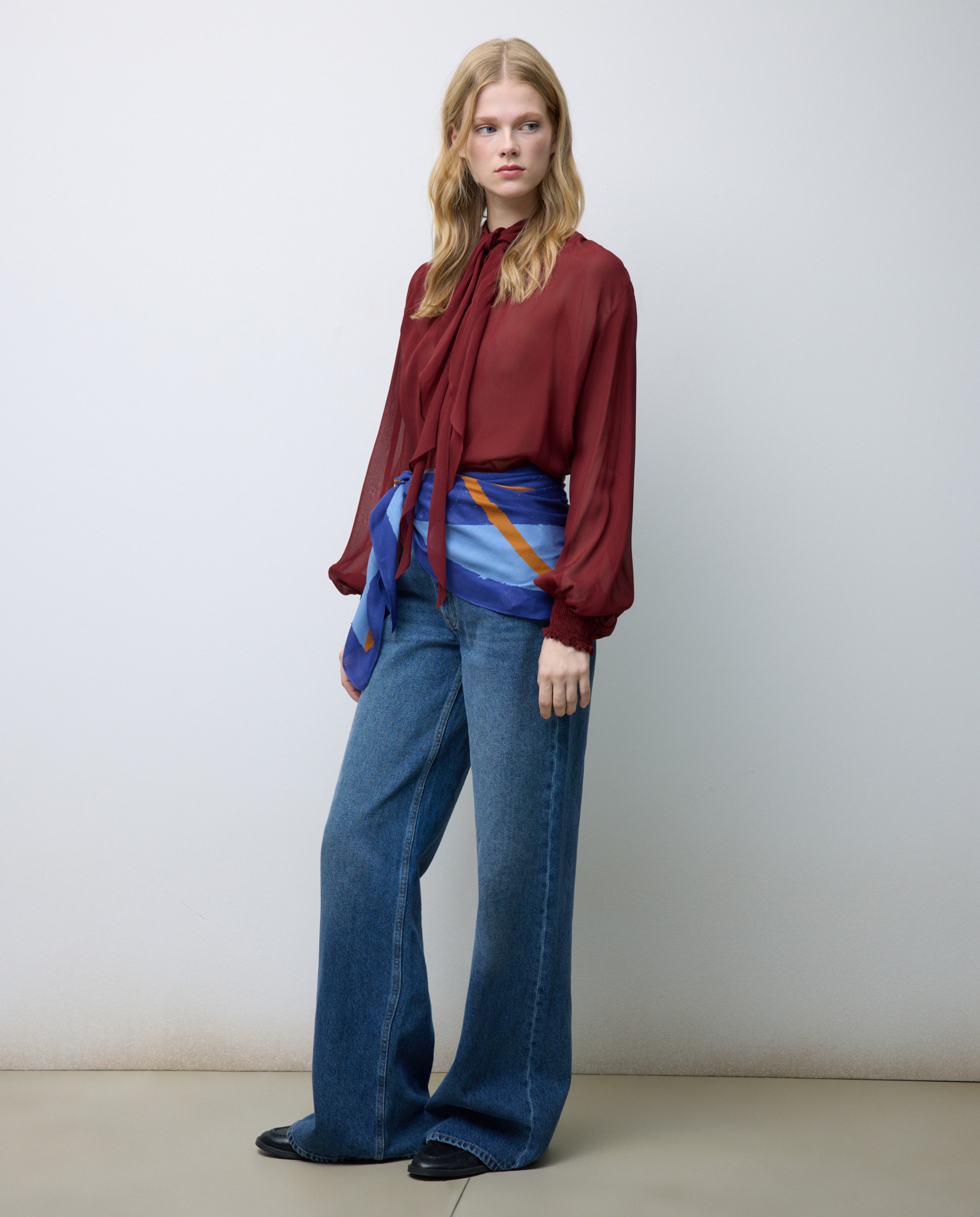 Bandana Bordada 400 Azul-5