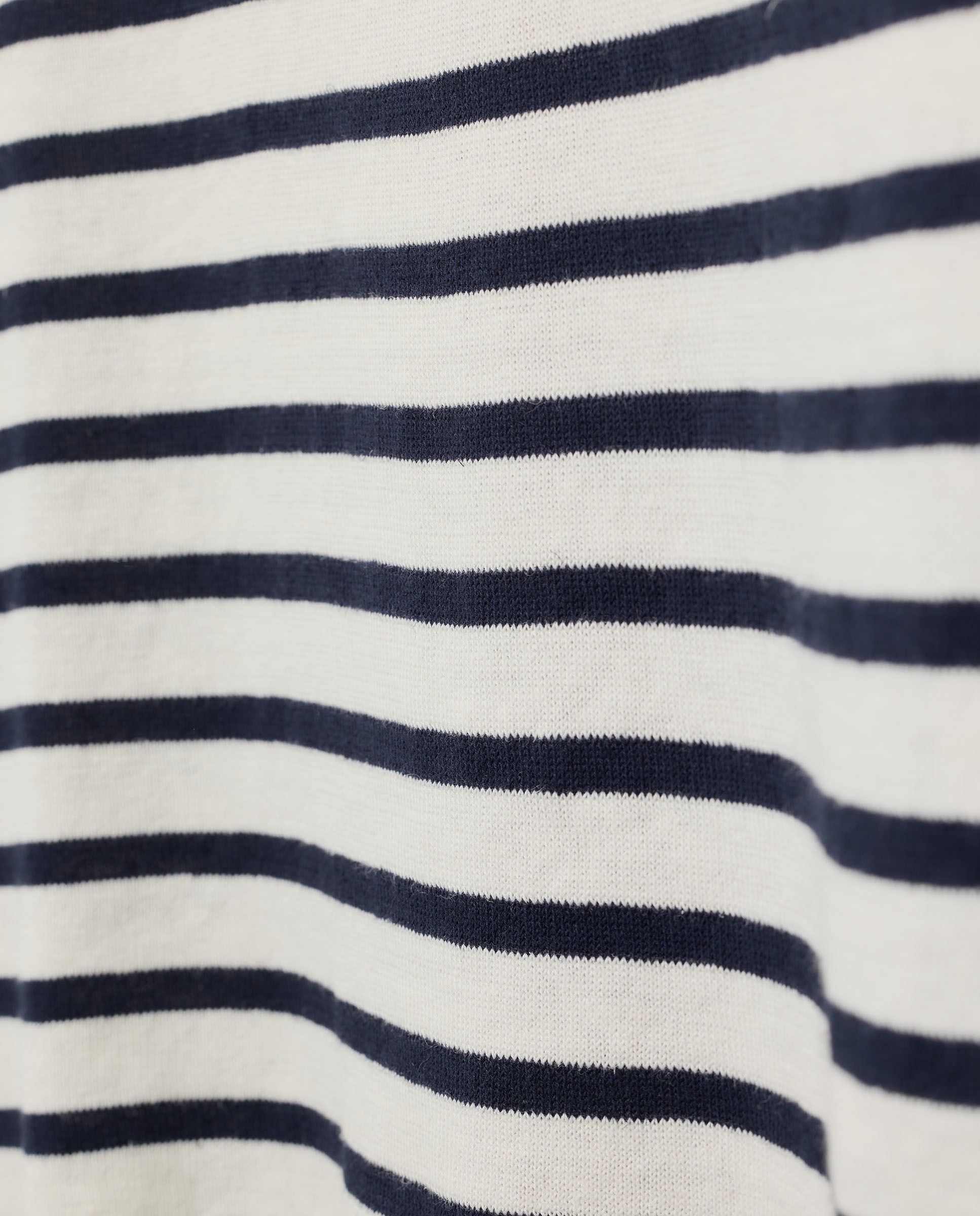 Camisola de malha de mulher com manga comprida e estampado às riscas Branco-5