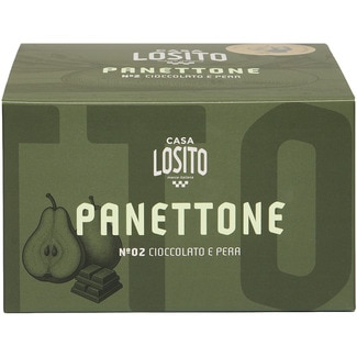 Nº 02 panettone de levadura madre con chocolate y pera envase 750 g - Casa Losito