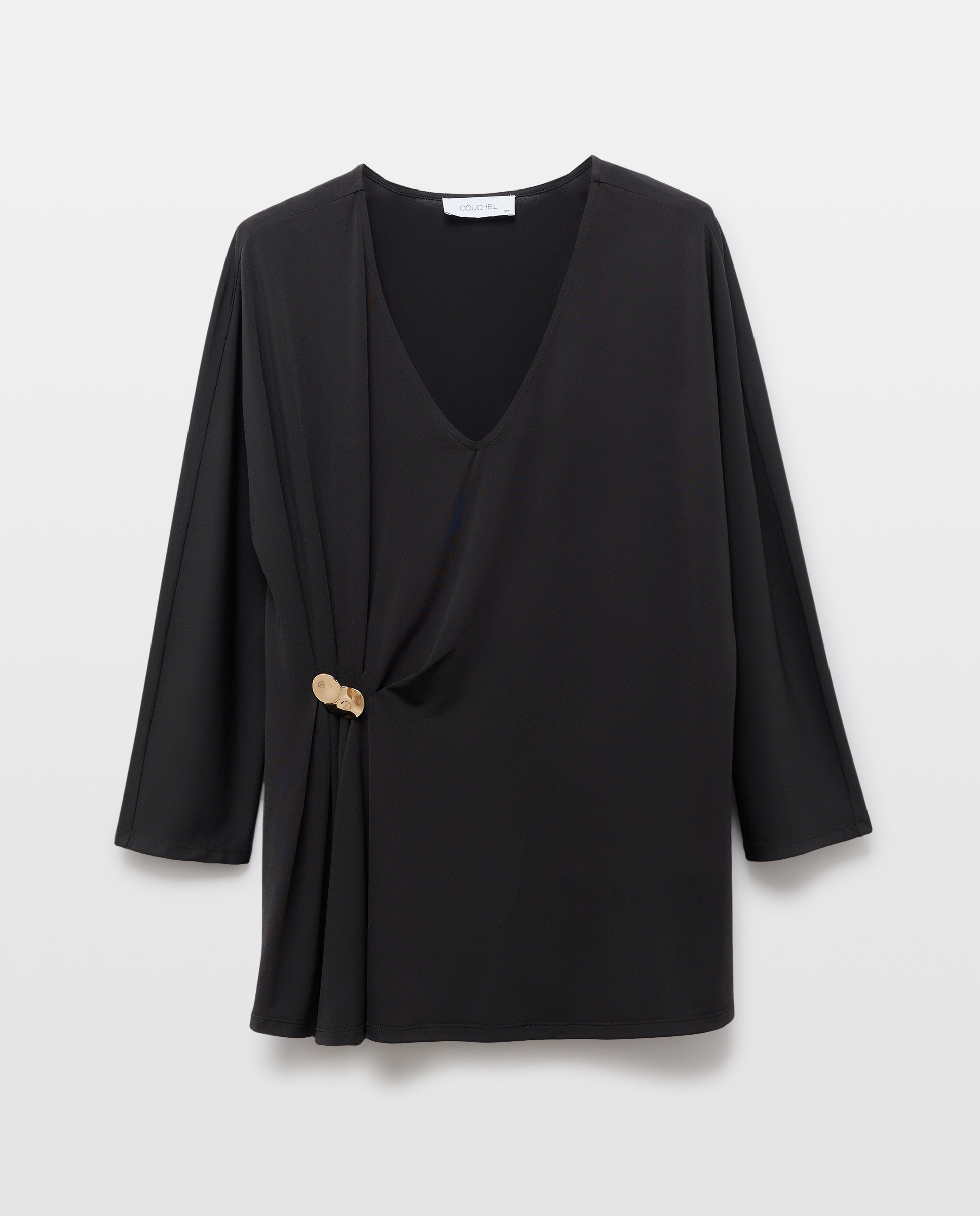 T-shirt estampada de mulher Preto-4