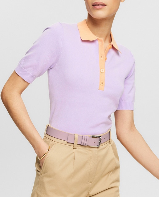 Imagen 0 de Polo de punto mujer regular fit algodón