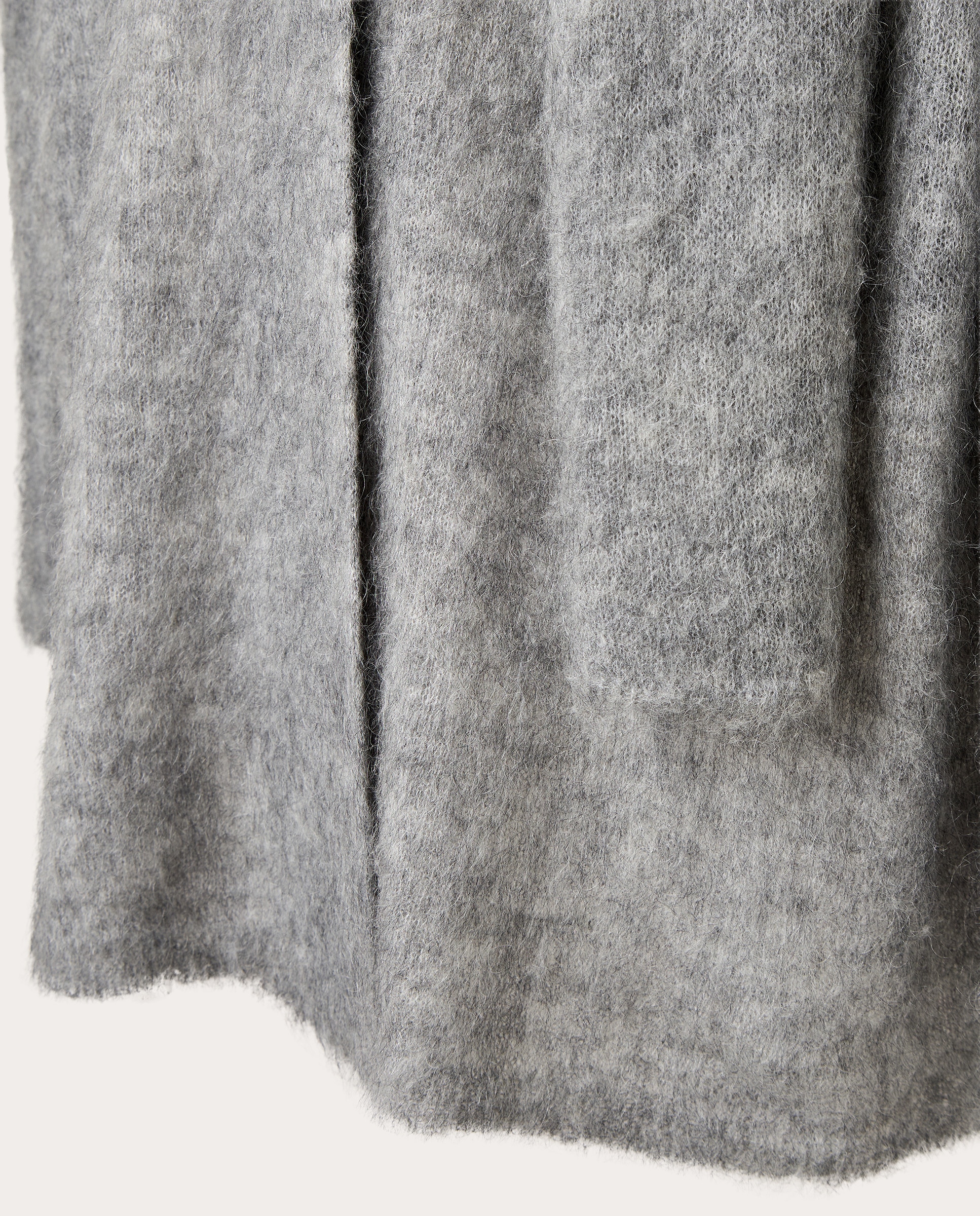 Camisola de Malha de Lã Cinzento-5