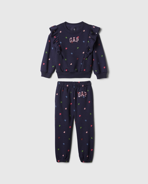 Imagen 0 de Conjunto de niña estampado de manga larga