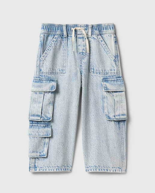 Imagen 0 de Pantalón vaquero holgado tipo cargo de niña