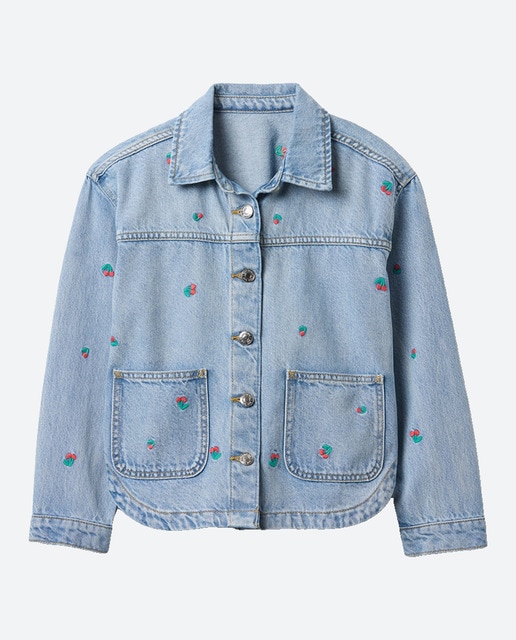 Imagen 0 de Camisa vaquera con bolsillos de niña