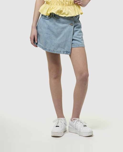 Imagen 0 de Falda pantalón vaquera de niña