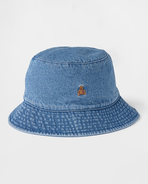 Imagen 0 de Sombrero de pescador de mezclilla de algodón suave de bebé