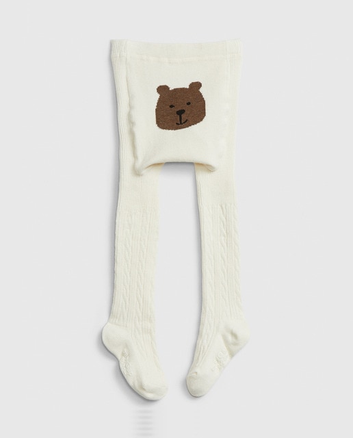 Imagen 0 de Leotardo de bebé niña con cintura elástica  con gráfico del oso Brannan en la parte posterior