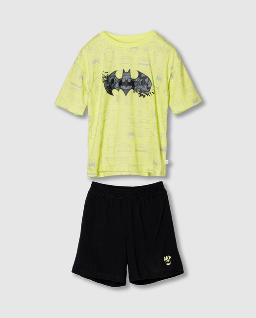 Imagen 0 de Conjunto de pijama corto de Batman para niños reciclado