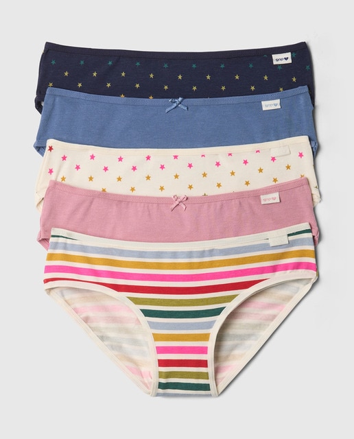 Imagen 0 de Pack cinco bragas de niña
