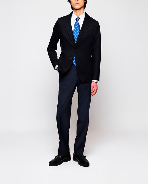 Imagen 0 de Pantalón hombre vestir regular fit lana liso azul marino