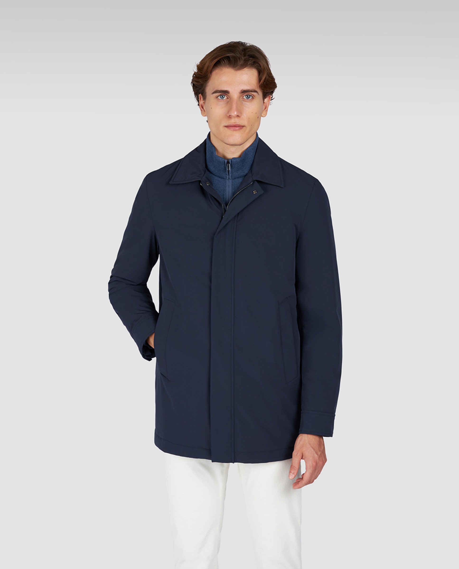 Imagem 0 de Gabardine Comprida com Colarinho de Camisa Typhoon Tamanhos Grandes