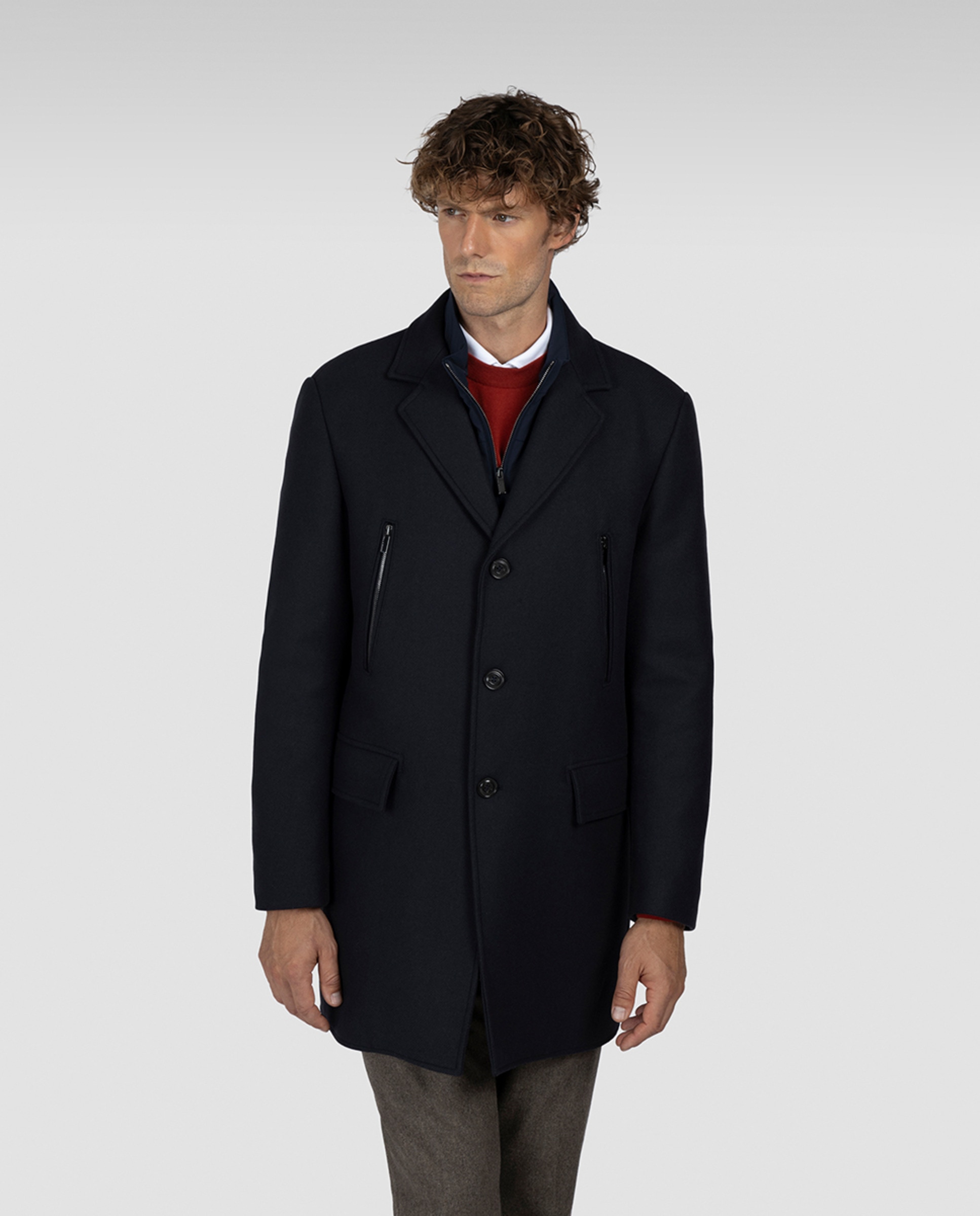 Coat Abrigo Paul And Shark Abrigo De Hombre Cuello Solapa Pecherin