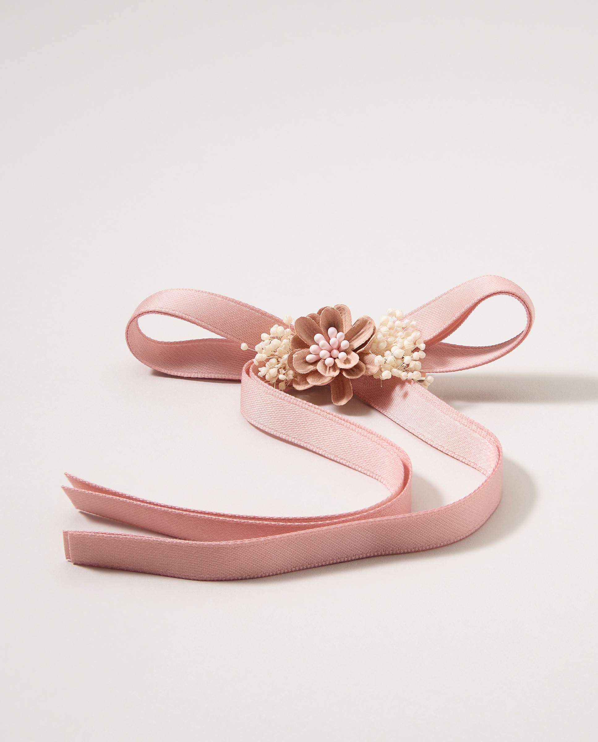 Laço com Flor 220 Rosa Pálido-1