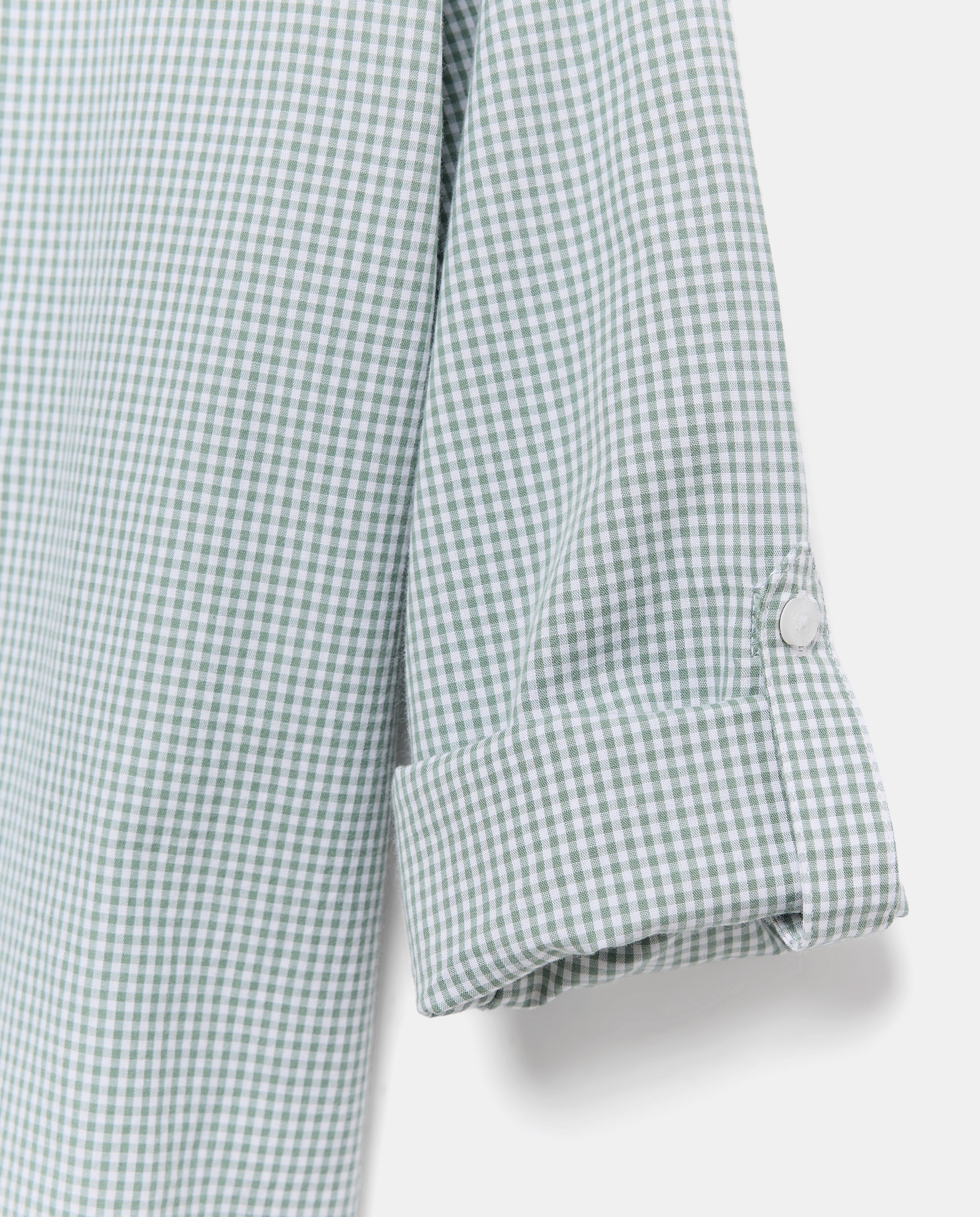 Camisa de Manga Comprida com Vichy Verde-5