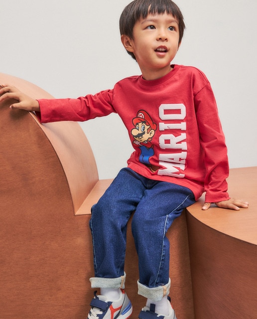 Imagem 0 de Camisola de Manga Comprida com Estampado Mario Bros