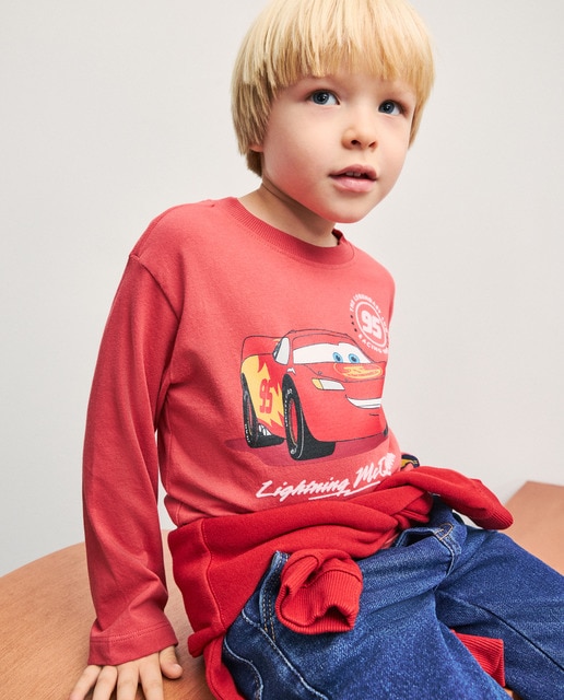 Imagen 0 de Camiseta manga larga con estampado fantasía CARS de niño