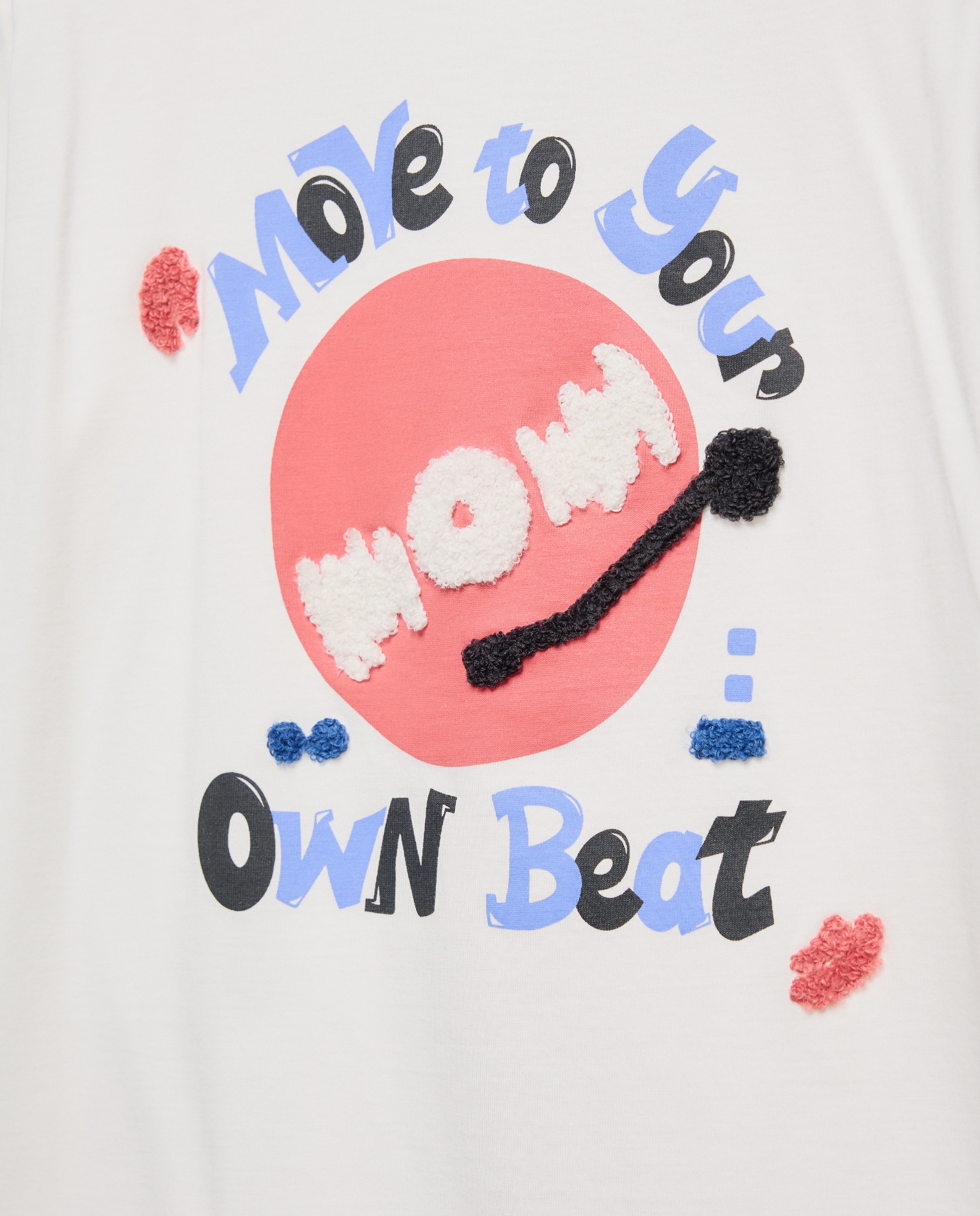 Camisola de Manga Comprida com Ilustração de Música à Frente Kids El Corte Inglés Branco-5