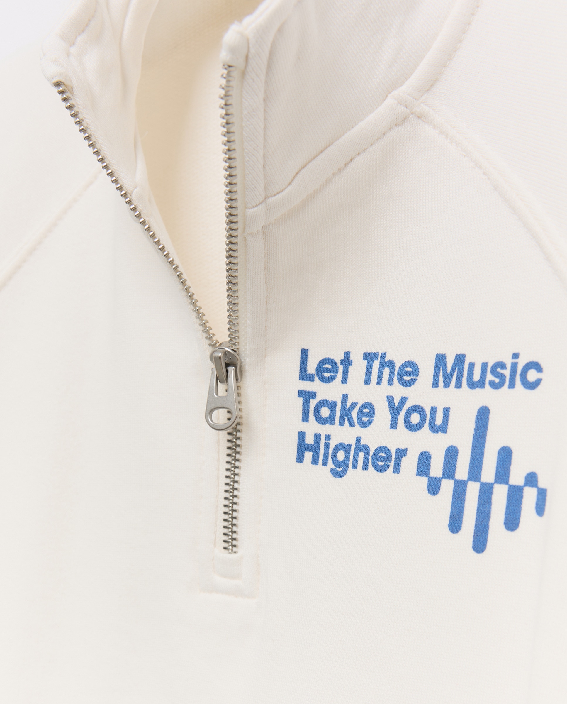 Sweatshirt com Gola de Camionista Branco-5